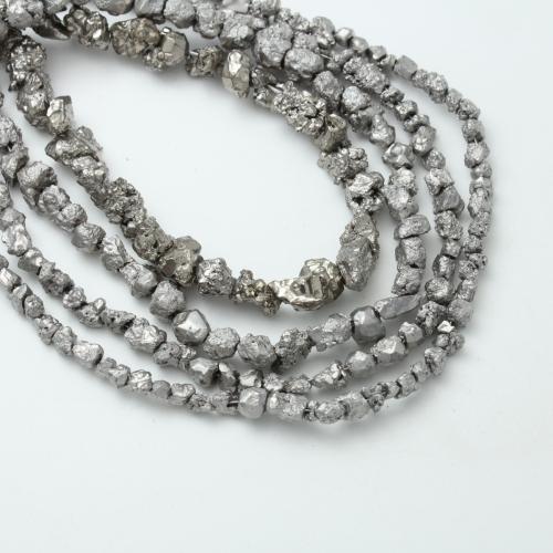 Impression Jasper Beads irregular plated DIY Sold Per Approx 38 cm Strand