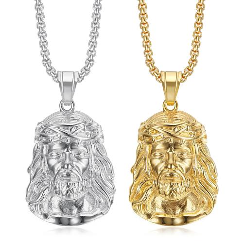 Titanium Steel Pendants plated fashion jewelry & for man & with rhinestone Sold By PC