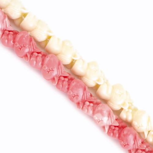 Articoli perline in resina, Unicorno, DIY, nessuno, 24x16x16mm, Venduto per Appross. 42 cm filo