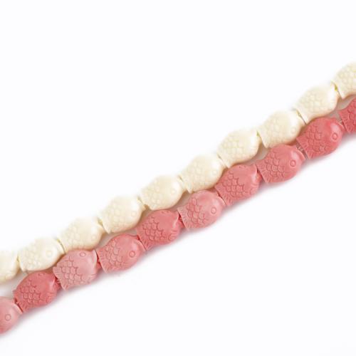 Resin Jewelry Beads Fish DIY Sold Per Approx 39 cm Strand