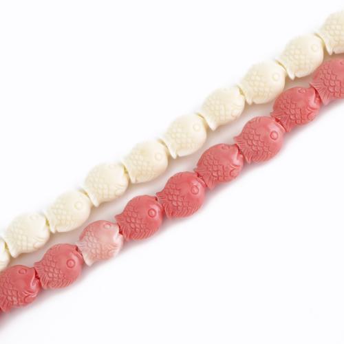 Resin Jewelry Beads Fish DIY Sold Per Approx 39.5 cm Strand