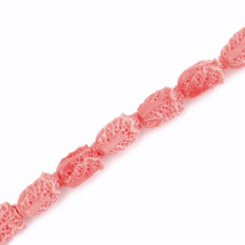 Resin Jewelry Beads Cabbage DIY pink Sold Per Approx 40 cm Strand