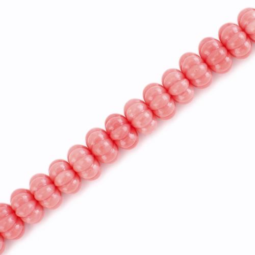 Resin Jewelry Beads Pumpkin DIY pink Sold Per Approx 38 cm Strand