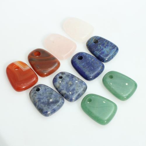 Edelstein Anhänger Schmuck, Geometrisches Muster, DIY & verschiedenen Materialien für die Wahl, 29x23x5mm, verkauft von PC