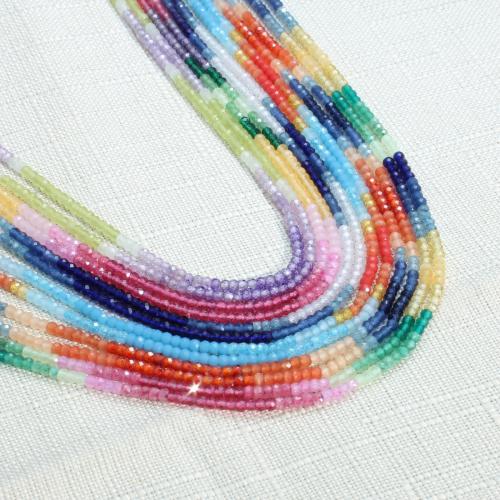 Cats Eye gioielli perline, occhi di gatto, Rondella, DIY & sfaccettati, nessuno, 2x3mm, Venduto per Appross. 38 cm filo