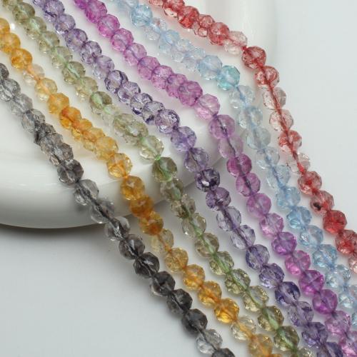 Crystal Beads Round polished DIY & faceted & crackle Sold By Strand