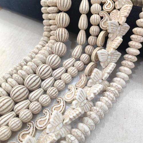 Turquoise Beads polished DIY Sold Per Approx 38-40 cm Strand