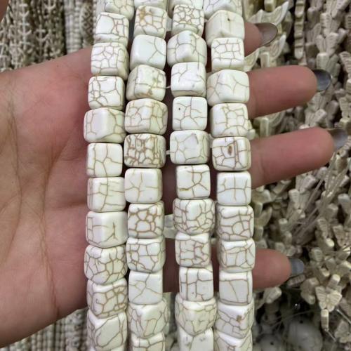 Turquoise Beads dyed & DIY white Sold Per Approx 38 cm Strand