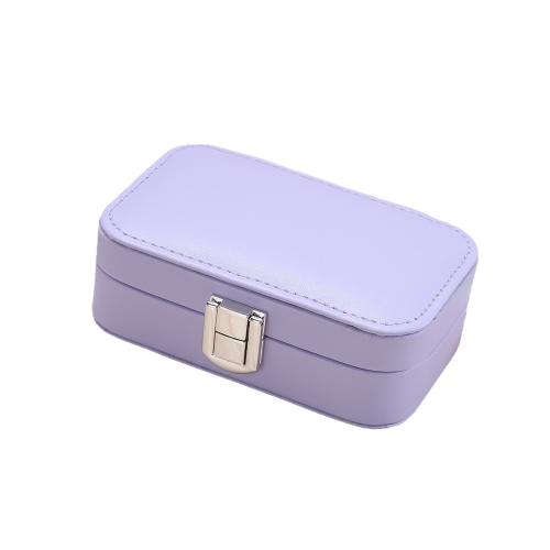PU Leather Multifunctional Jewelry Box with Velveteen portable & dustproof Sold By PC
