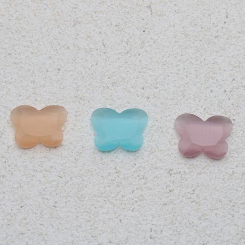 Cabochon in occhi di gatto, Farfalla, DIY & sfaccettati, nessuno, 12x15mm, Venduto da PC