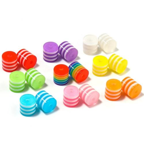 Striped Resin Beads Column DIY Sold By Bag