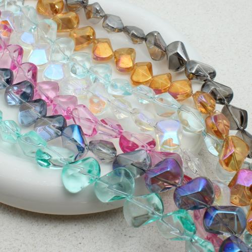 Crystal Beads Geometrical Pattern plated DIY Approx Sold By Strand