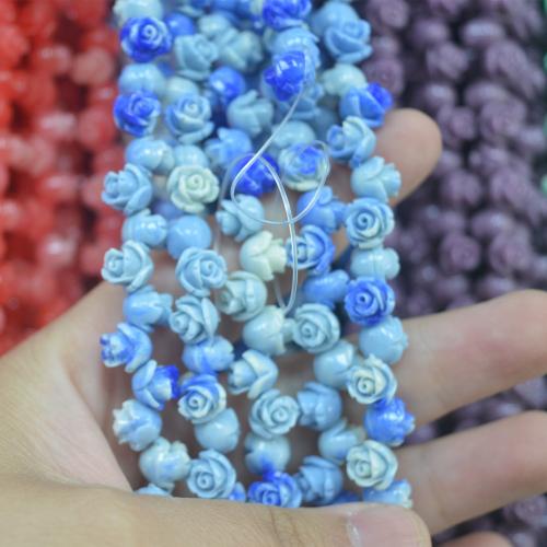 Contas de conchas coloridas naturais, Shell Pó, Rose, DIY, Mais cores pare escolha, 6mm, 100PCs/Bag, vendido por Bag