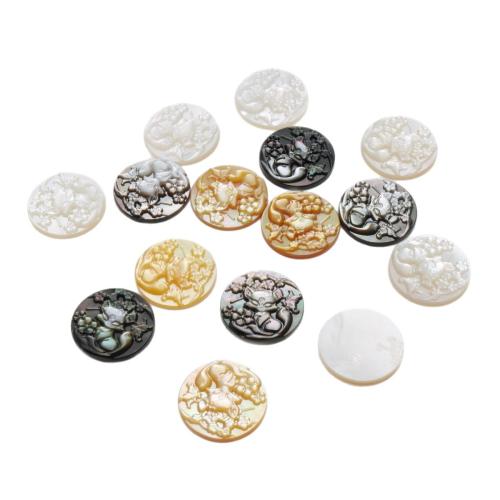 Shell-Cabochons, conchiglia, Volpe, DIY, nessuno, 15mm, Venduto da PC