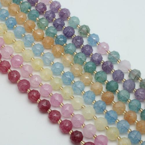 الخرز الكريستال, بلور, جولة, ديي & الأوجه, المزيد من الألوان للاختيار, 10mm, تقريبا 36أجهزة الكمبيوتر/حبلا, تباع بواسطة حبلا