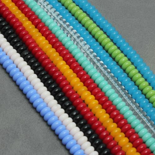 Rondelle Crystal korálky, Krystal, Počitadlo, DIY, více barev na výběr, 3x6mm, Cca 120PC/Strand, Prodáno By Strand