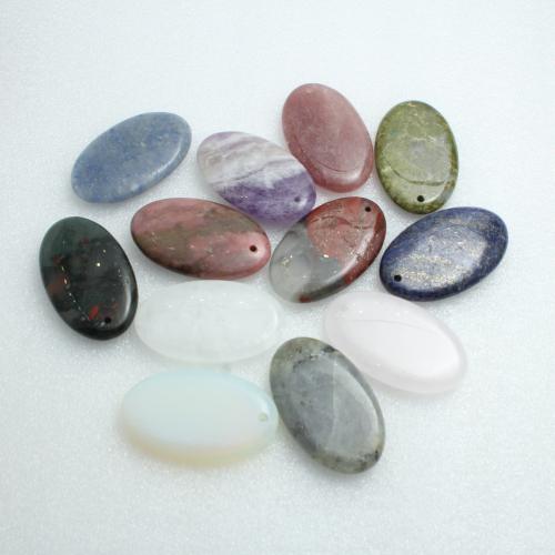 Gemstone Přívěsky Šperky, Drahokam, Flat Oval, DIY & různé materiály pro výběr, 30x50x8mm, Prodáno By PC