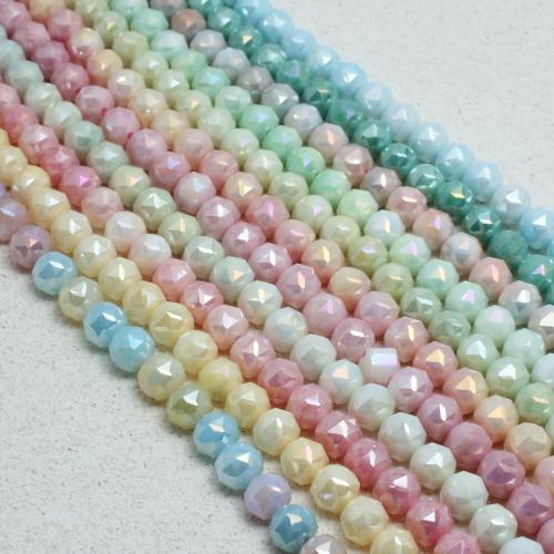 Krystalperler, Krystal, Runde, farverig forgyldt, du kan DIY & forskellig størrelse for valg & facetteret, flere farver til valg, Solgt af Strand