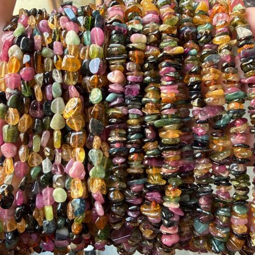 Gemstone smykker perler, Turmalin, Uregelmæssig, du kan DIY & forskellige stilarter for valg, 6x8mm, Solgt Per Ca. 35-40 cm Strand