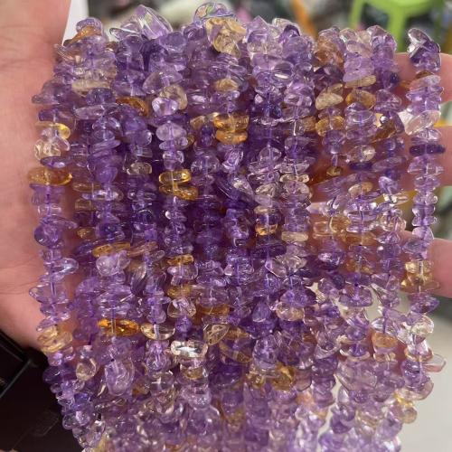 Grânulos de quartzo natural jóias, Ametrine, Irregular, DIY, 8mm, vendido para Aprox 35-40 cm Strand