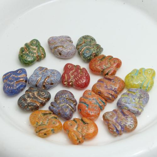 Fashion Glass Beads Rabbit plated DIY Sold By PC