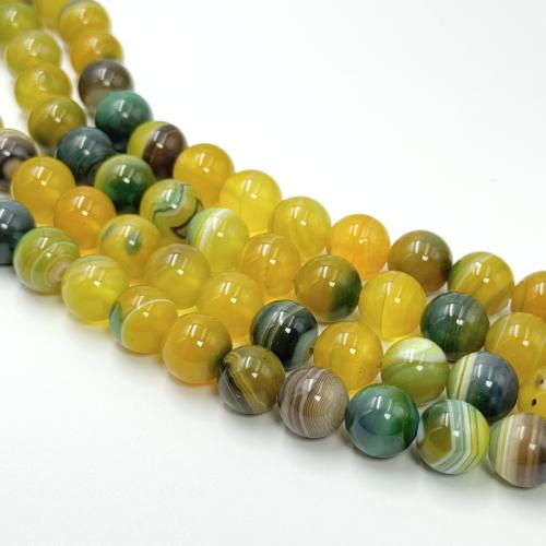 Agate Beads Round DIY Sold By Strand