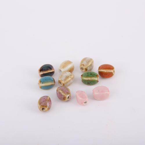 PorseleinJuwelen Beads, Porselein, DIY, meer kleuren voor de keuze, 10.80x7.50mm, Gat:Ca 2.5mm, Verkocht door PC