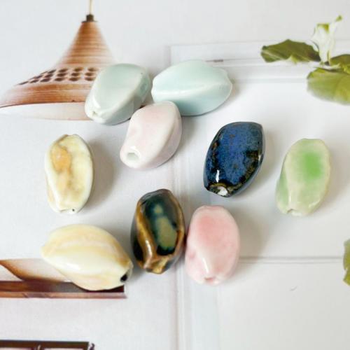 Porcelanowe koraliki, Porcelana, DIY, dostępnych więcej kolorów, 16x9.50mm, otwór:około 2.5mm, sprzedane przez PC