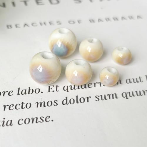 Porcelæn smykker perler, Runde, du kan DIY & forskellig størrelse for valg, Solgt af PC