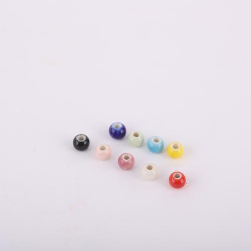 Porcelain Jewelry Beads DIY 6mm Approx 2.5mm Sold By PC