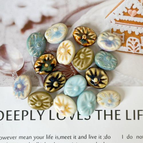 Porculan Nakit perle, možete DIY, više boja za izbor, 18.30x14.50x7.90mm, Rupa:Približno 2.5mm, Prodano By PC