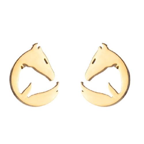 304 Stainless Steel Stud Earring Animal plated fashion jewelry & for woman Sold By Bag