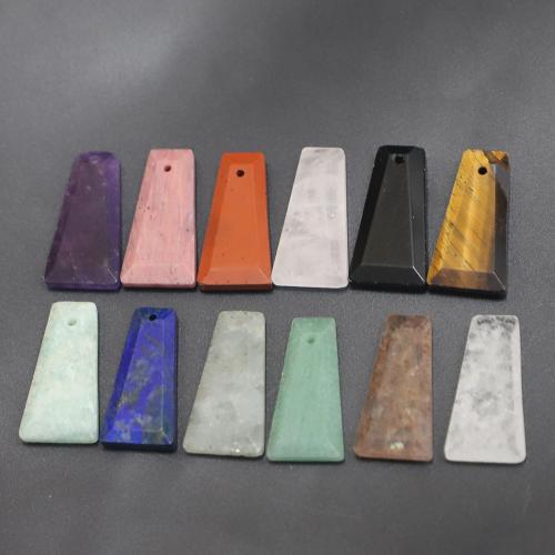 Μενταγιόν με Πολύτιμους Λίθους Κοσμήματα, Πολύτιμος λίθος, Τραπέζιο, γυαλισμένο, DIY & διαφορετικά υλικά για την επιλογή & πολύπλευρη, 25x13mm, Sold Με PC