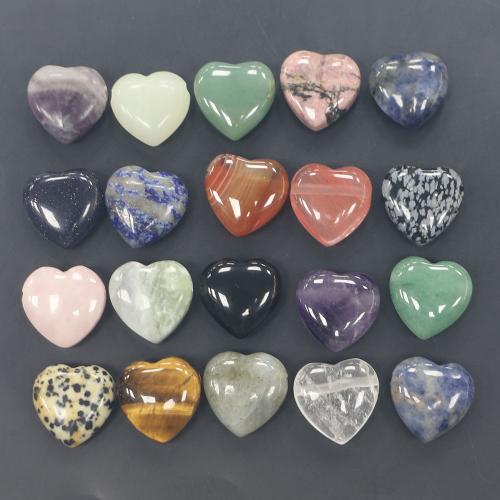 Μενταγιόν με Πολύτιμους Λίθους Κοσμήματα, Πολύτιμος λίθος, Καρδιά, γυαλισμένο, DIY & διαφορετικά υλικά για την επιλογή, pendant size 20u00d720u00d710-9mm, Sold Με PC