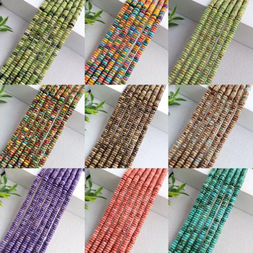 Gemstone Jewelry Karoliukai, Brangakmenis, Abakas, Pasidaryk pats, daugiau spalvų pasirinkimas, 2x6mm, Apytiksliai 160kompiuteriai/Strand, Pardavė Strand