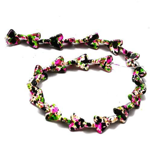 Gemstone smykker perler, Ædelsten, Butterfly, du kan DIY, flere farver til valg, 13x15mm, 10Strands/Bag, Ca. 25pc'er/Strand, Solgt af Bag