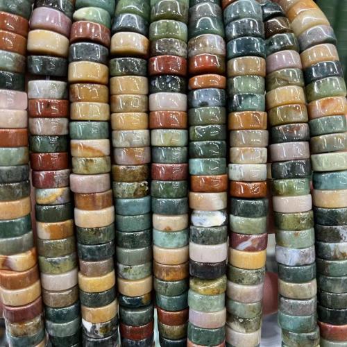 宝石ジュエリービーズ, ジェムストーン, そろばん, DIY & 選択のための異なった材料, 5x10mm, 約 50パソコン/ストランド, 売り手 ストランド