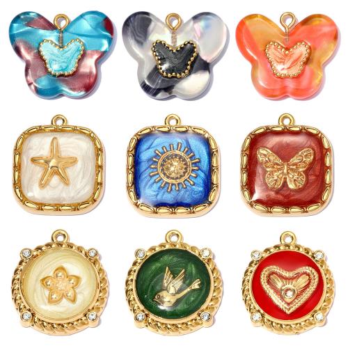 ステンレス鋼ジュエリーペンダント, 304ステンレススチール, とともに 樹脂, メッキ, DIY & 異なるスタイルを選択 & エナメル & ライン石のある, 3パソコン/バッグ, 売り手 バッグ