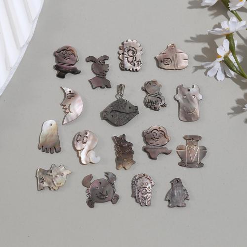 Natural Black Shell Riipukset, Musta + huuli + kuori, kiiltävä, tee-se-itse & eri tyylejä valinta, Myymät PC