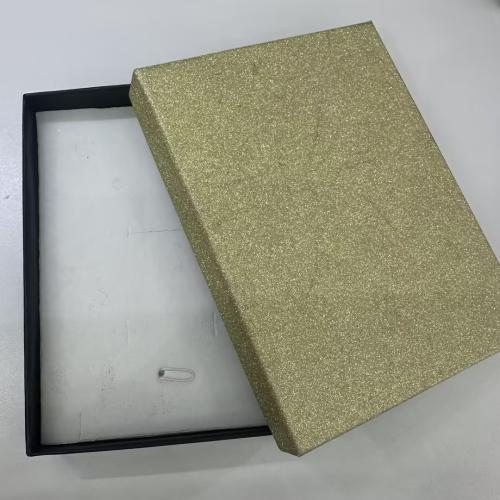 Paper Gift Box with Glitter Rectangle dustproof Sold By Lot