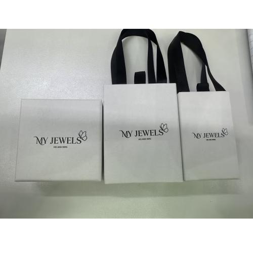 Paper Gift Box printing & with letter pattern white Sold By Lot