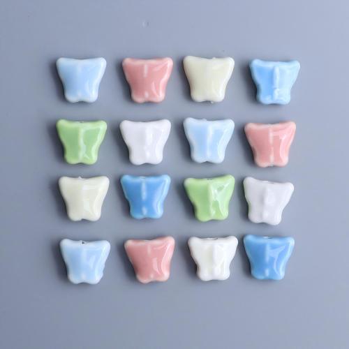 Porcelain Jewelry Beads Butterfly DIY Approx 2.3mm Sold By Bag