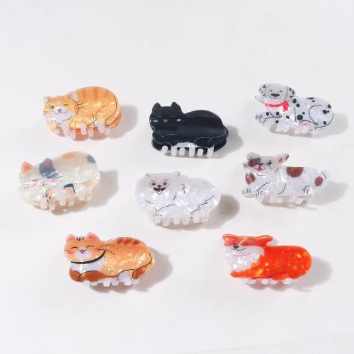 PVC Plastic Hair Claw Clip Animal handmade & for woman Sold By PC