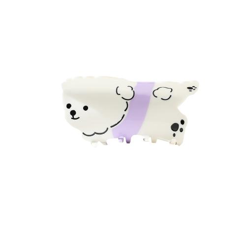 Acetate Hair Claw Clip Dog handmade cute & for woman Sold By PC