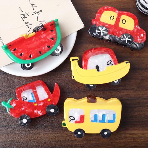 Acetate Hair Claw Clip Car handmade cute & for woman Sold By PC