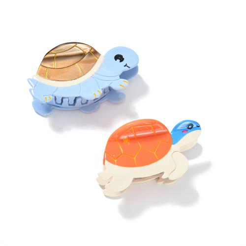 Acetate Hair Claw Clip Turtle cute & ocean design & for woman Sold By PC