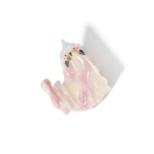 Acetate Hair Claw Clip Animal cute & for woman Sold By PC