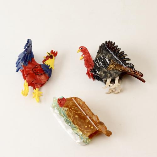 Acetate Hair Claw Clip Animal handmade fashion jewelry & for woman Sold By PC