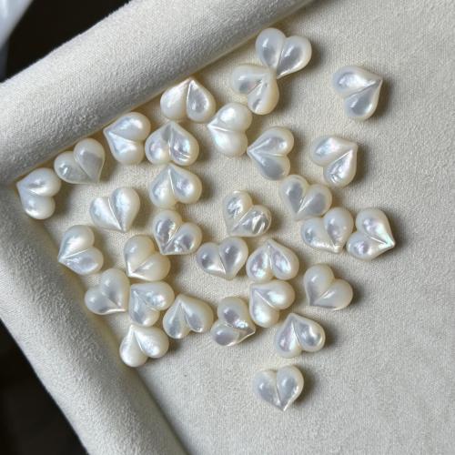 Přírodní sladkovodní Shell korálky, Skořápka, Srdce, DIY, více barev na výběr, 10x12x5mm, Prodáno By PC