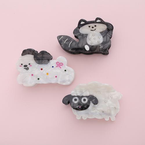 Acetatark Hair Claw Clip, Cartoon, Söt & olika stilar för val & för kvinna, Säljs av PC